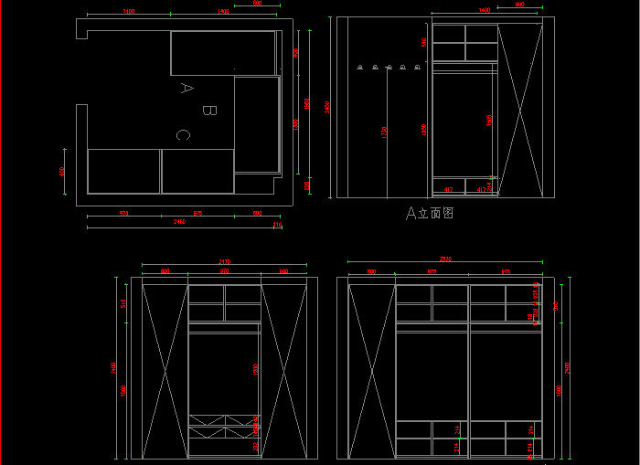櫥柜設(shè)計(jì)CAD圖紙4