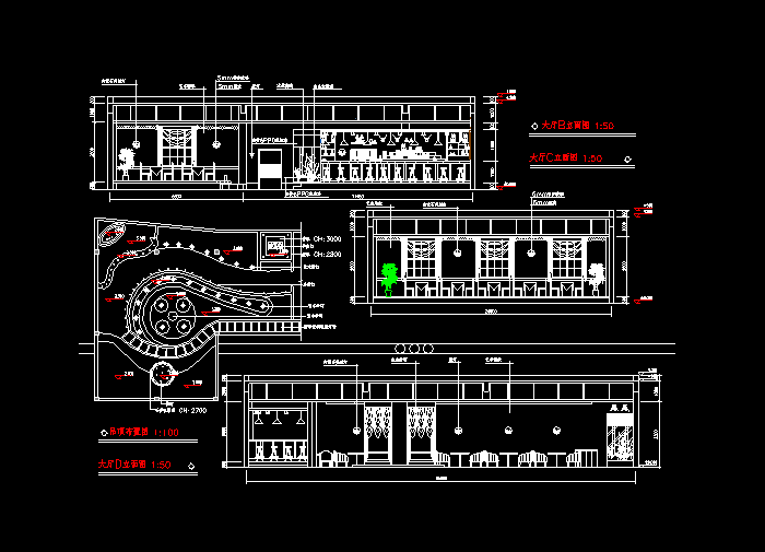咖啡廳西餐廳裝修圖紙4