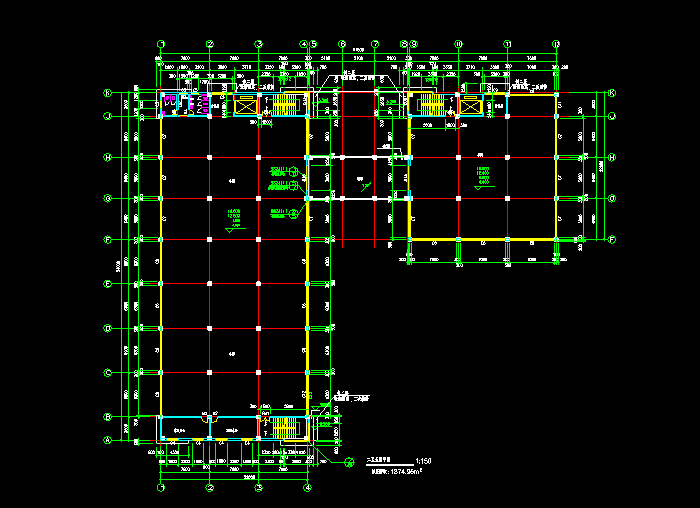 商業(yè)辦公樓CAD施工圖紙4