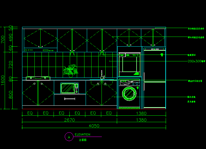 櫥柜設(shè)計(jì)CAD圖紙5