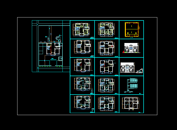 新農(nóng)村住宅自建房CAD施工圖紙5