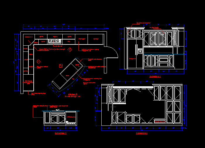櫥柜設(shè)計(jì)CAD圖紙6
