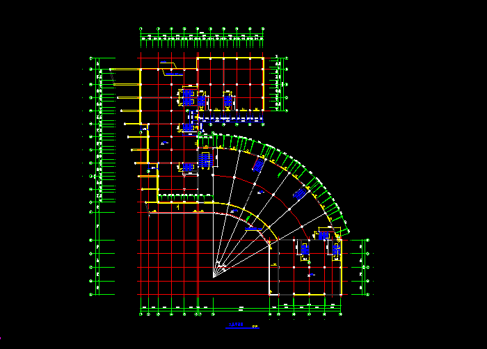 商業(yè)辦公樓CAD施工圖紙6
