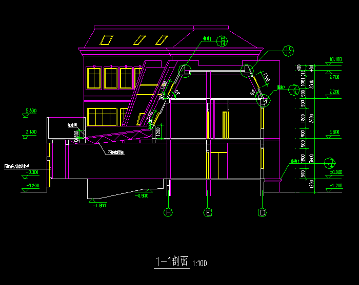 某花園多層住宅設(shè)計CAD施工圖6