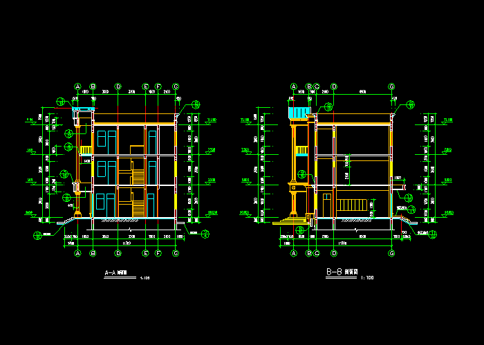 賓館建筑施工圖紙6