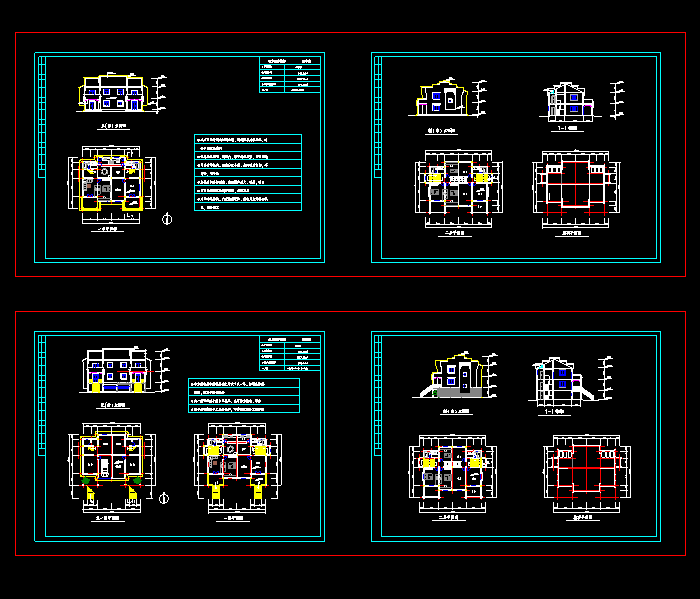 新農(nóng)村住宅自建房CAD施工圖紙7