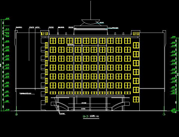 學(xué)校綜合樓全套建筑圖設(shè)計(jì)CAD施工圖7
