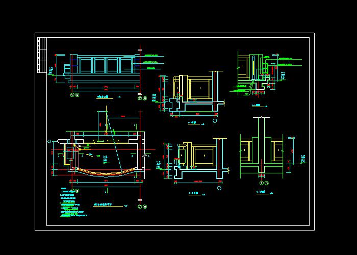 一梯兩戶戶型別墅設(shè)計大全CAD施工圖2