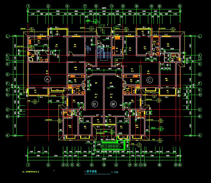 某花園洋房別墅住宅設計平立CAD剖面圖3