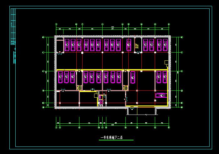 一梯兩戶戶型別墅設(shè)計大全CAD施工圖4