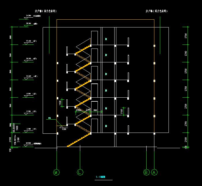 某花園洋房別墅住宅設計平立CAD剖面圖4