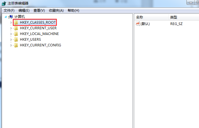 HKEY CLASSES ROOT文件夾