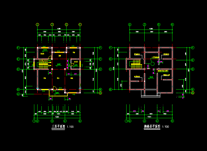 小別墅全套建筑設(shè)計圖紙1