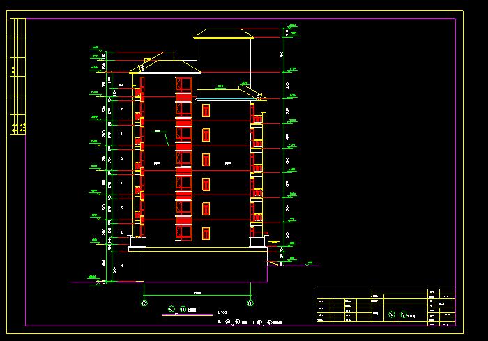 某市花園式高層住宅設計全套CAD施工圖1