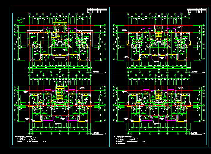 南方某地11層小高層住宅CAD設(shè)計(jì)圖1