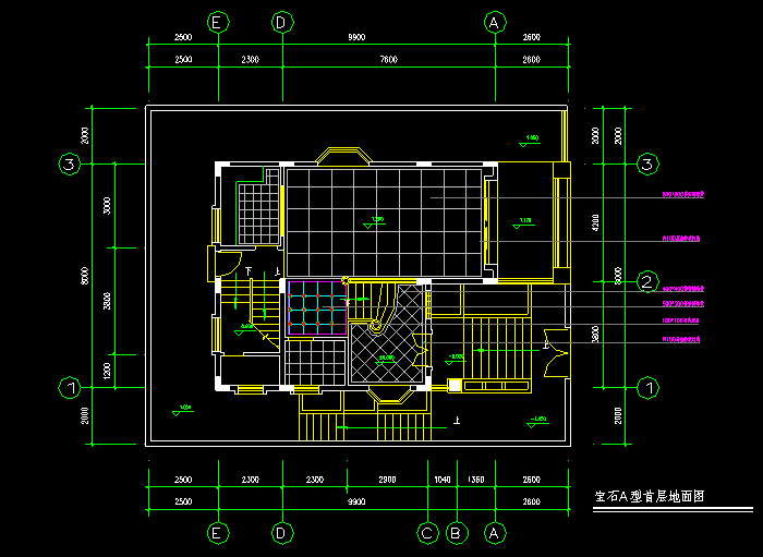 別墅住宅CAD建筑圖紙1