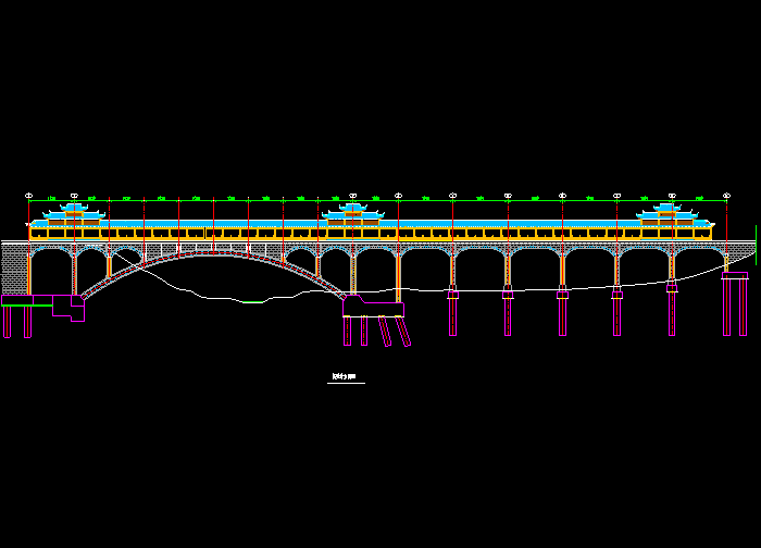 鋼筋混凝土箱形拱橋構(gòu)造圖紙1