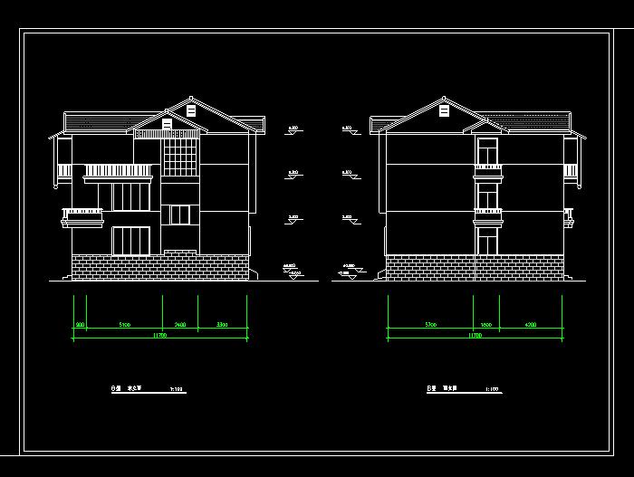 四房兩廳高檔住宅設計裝飾CAD施工圖2