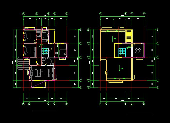 鄉(xiāng)村小別墅建筑設(shè)計施工圖2