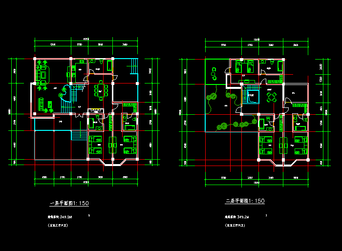 賓館別墅建筑施工圖紙3