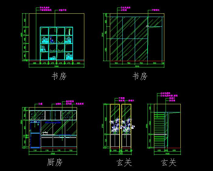 單體洋房別墅建筑設(shè)計(jì)CAD施工圖3