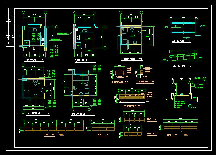 農(nóng)家小型別墅設(shè)計CAD建筑圖3
