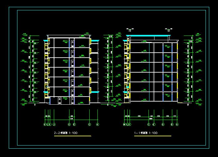 復(fù)式住宅樓CAD圖紙方案圖3