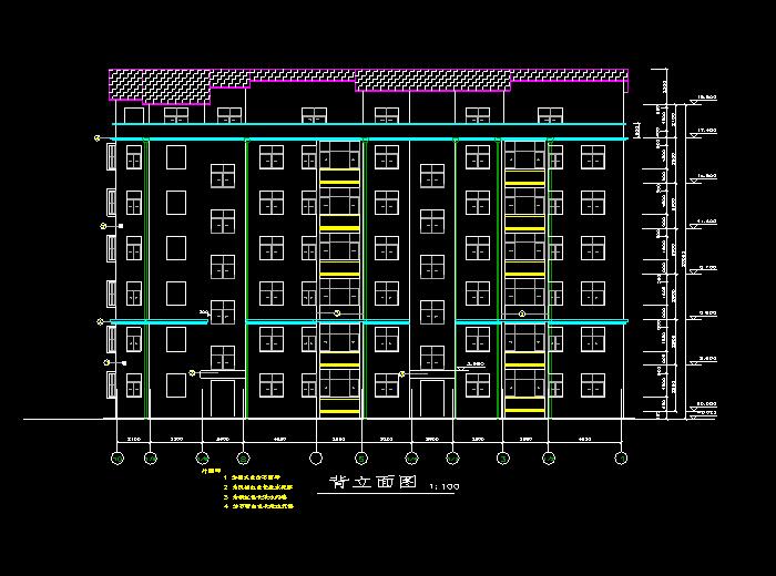 四房兩廳高檔住宅設計裝飾CAD施工圖4