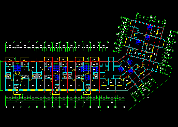 住宅電梯高層戶型圖紙4
