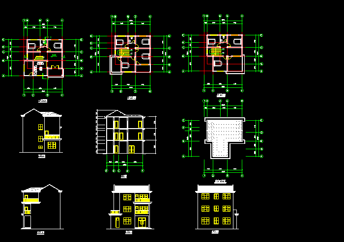 某高層住宅施工圖帶效果圖4