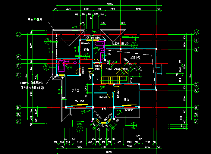 鄉(xiāng)村小別墅建筑設(shè)計施工圖4