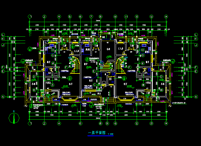 聯(lián)體別墅建筑設(shè)計(jì)方案圖紙4