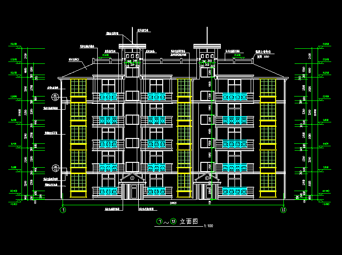 南方某地11層小高層住宅CAD設(shè)計(jì)圖4