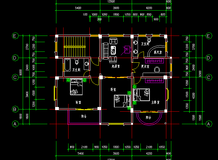 別墅住宅CAD建筑圖紙4