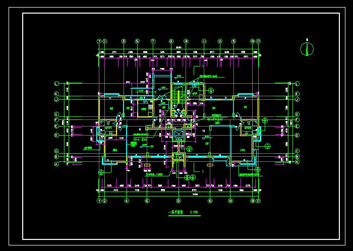農(nóng)家小型別墅設(shè)計CAD建筑圖4
