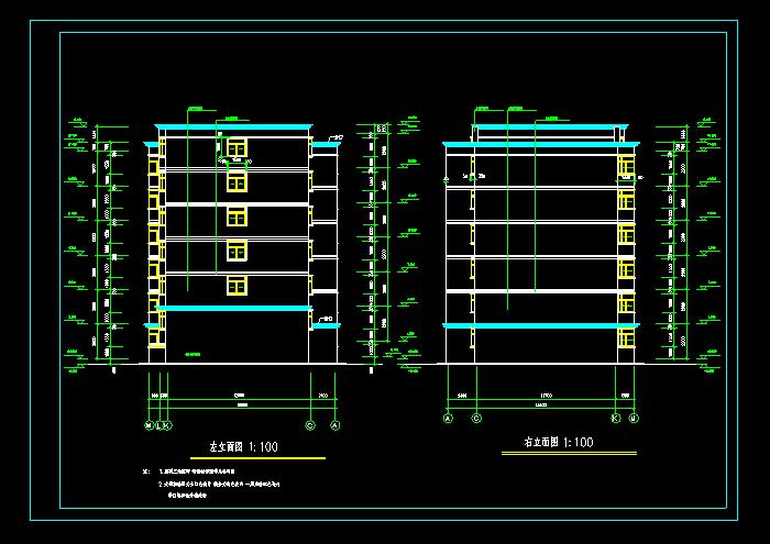 復(fù)式住宅樓CAD圖紙方案圖4