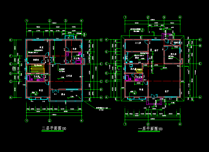 小別墅全套建筑設(shè)計圖紙5