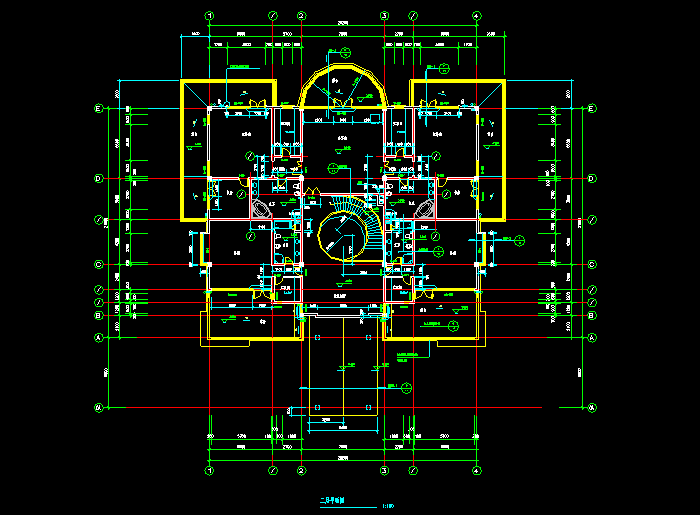 賓館別墅建筑施工圖紙6