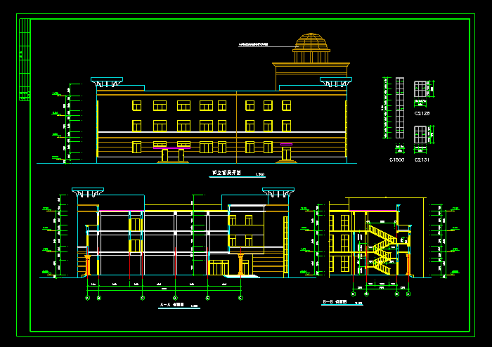 某高層住宅施工圖帶效果圖6