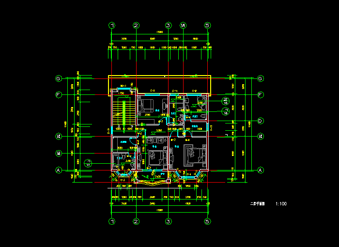花園別墅建筑施工圖紙6