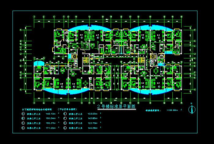 單體洋房別墅建筑設(shè)計(jì)CAD施工圖6