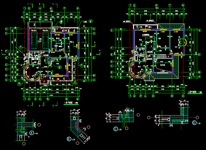 小別墅全套建筑設(shè)計圖紙