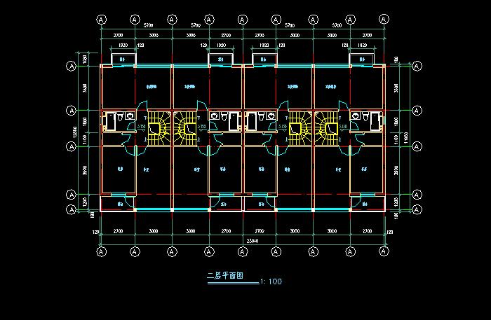單體洋房別墅建筑設(shè)計(jì)CAD施工圖
