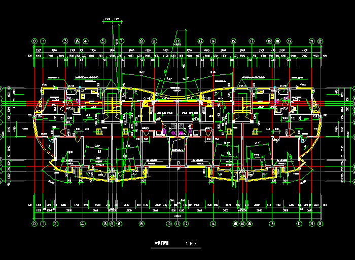 25個(gè)多層住宅經(jīng)典戶(hù)型CAD設(shè)計(jì)圖紙