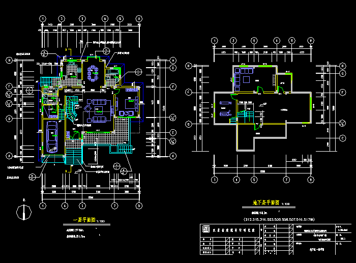 別墅規(guī)劃總體設(shè)計(jì)平面圖紙