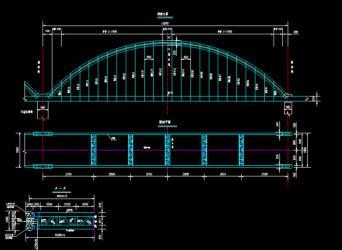 某凌鐵大橋建筑施工圖紙1