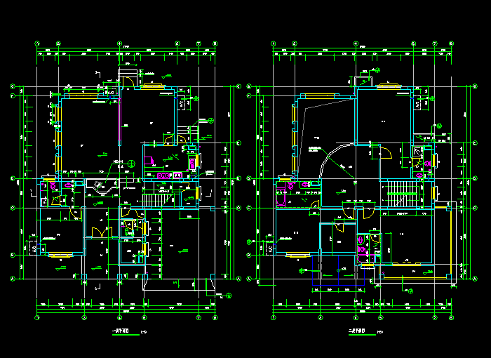 別墅建筑結(jié)構(gòu)施工圖紙1