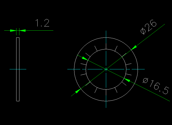 cad機(jī)械部件圖紙2
