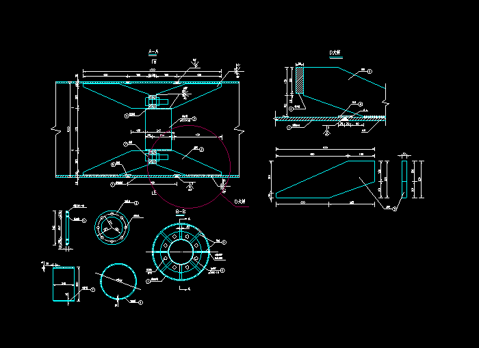 某凌鐵大橋建筑施工圖紙2