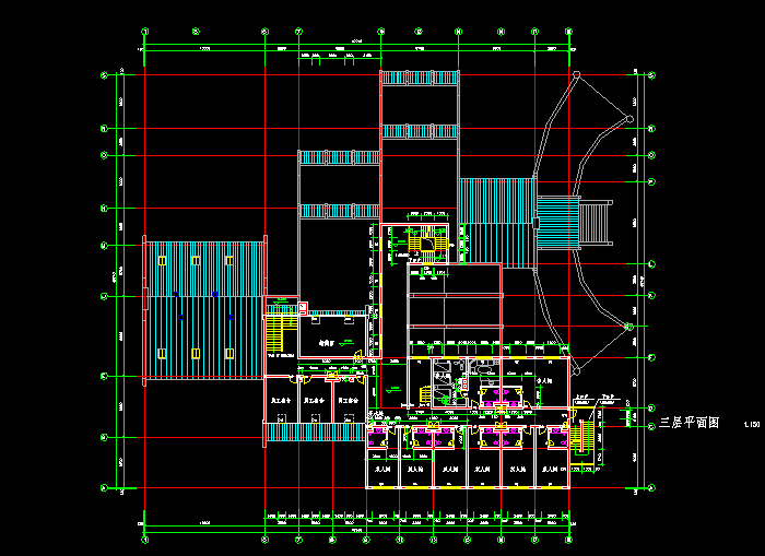 某綜合樓方案CAD建筑施工圖3